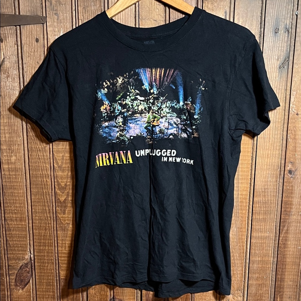 NIRVANA Black Unplugged Graphic Tee